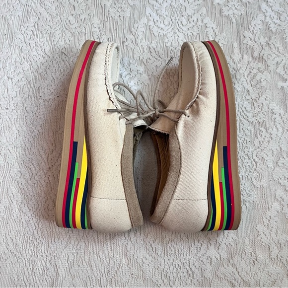 Surface to air heeled striped boat shoes - Picture 7 of 12